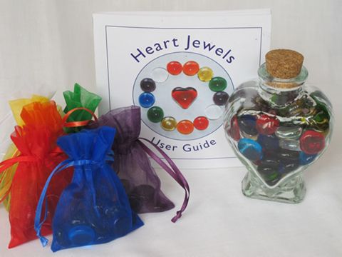 colorful sacks of glass jewels and the heart jewels user guide book